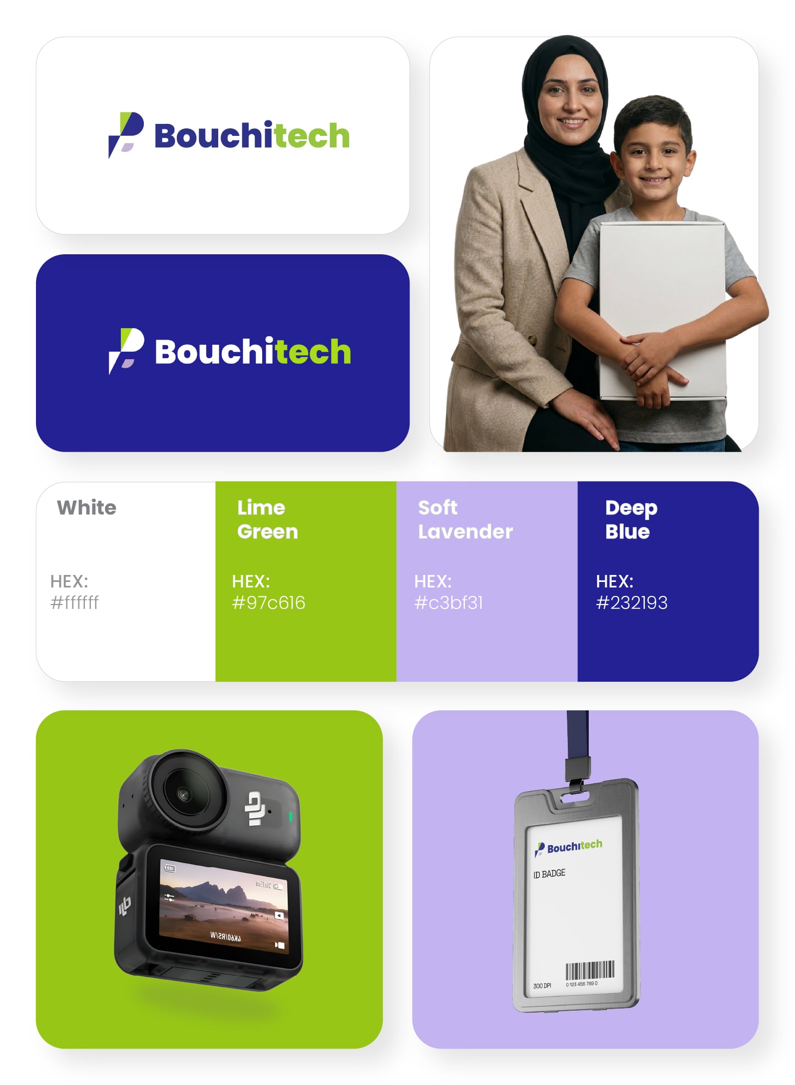 Bouchitech - Branding & Identité Visuelle : Création de l'identité de marque complète avec charte graphique, logo, supports de communication et éléments visuels. | Portfolio Brandose Agence Web Maroc